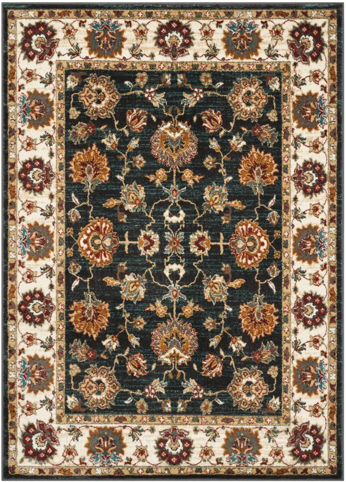 Arlo Home Woven Area Rug, SMT292F, Dark Grey/Ivory,  4' X 6'