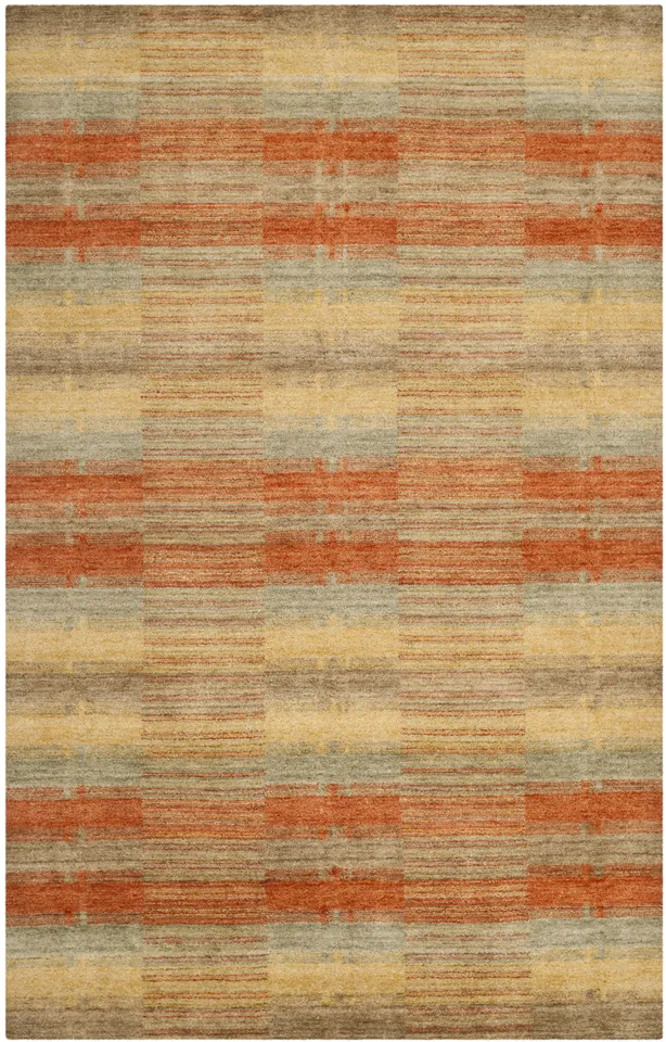 Arlo Home Hand Loomed Area Rug, HIM473A, Multi,  6' X 9'