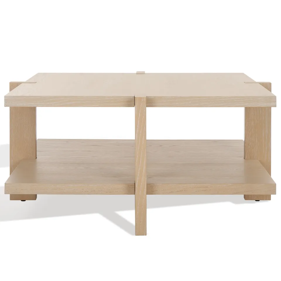 Quigley Square Coffee Table - Natural Cerused Oak
