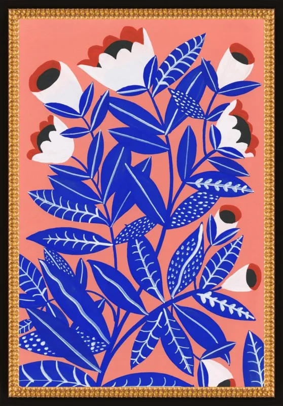 Blue Plant by Agathe Singer for Artfully Walls