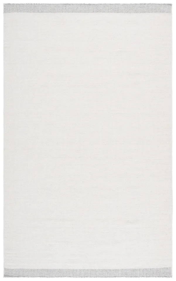 Safavieh Couture Vermont Collection Hand Woven Area Rug, Ivory / Grey, 4' x 6'