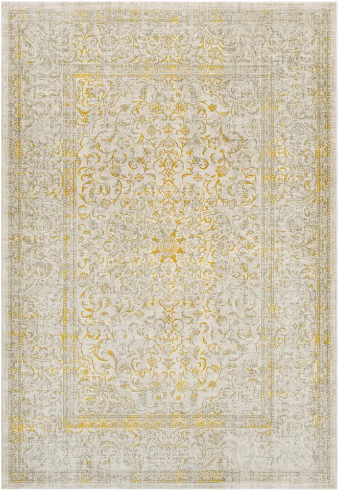 Jax Yellow Indoor 2'2" x 2'11" Machine Woven Rug