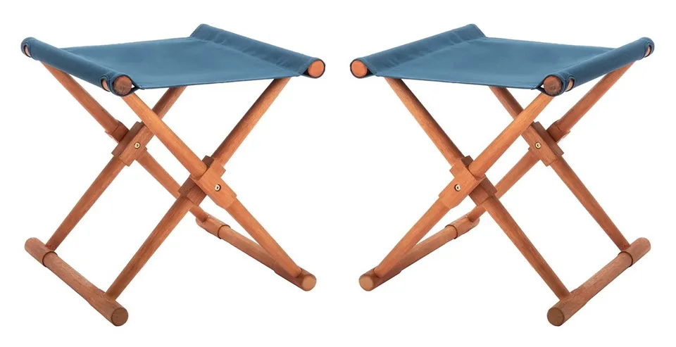 Breanne Stool, Set Of 2 - Natural / Navy