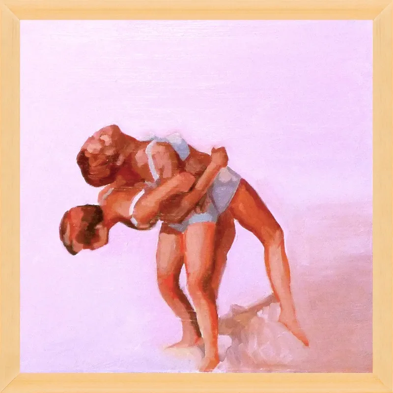 wrestling by Mary Sinner for Artfully Walls