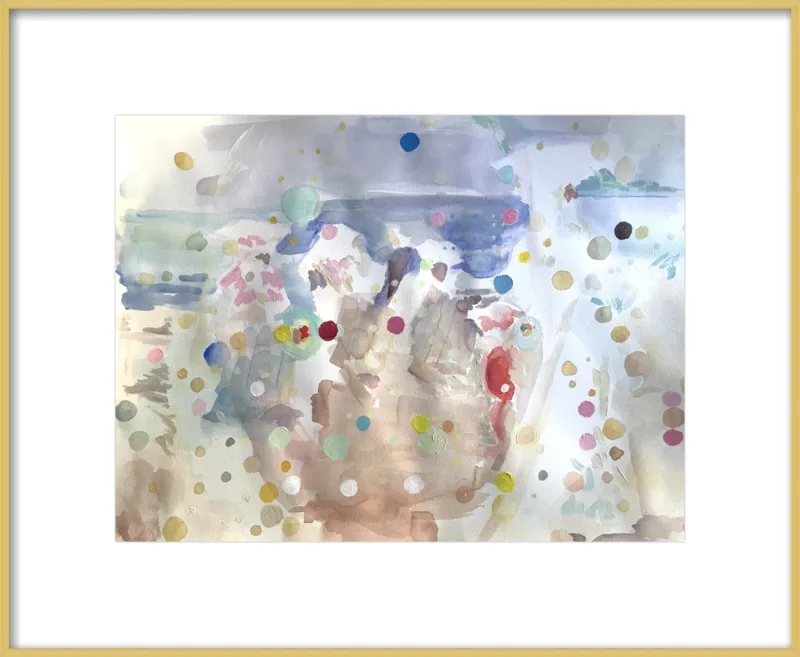 Beach scene (from memory)  by Hannah Dean for Artfully Walls
