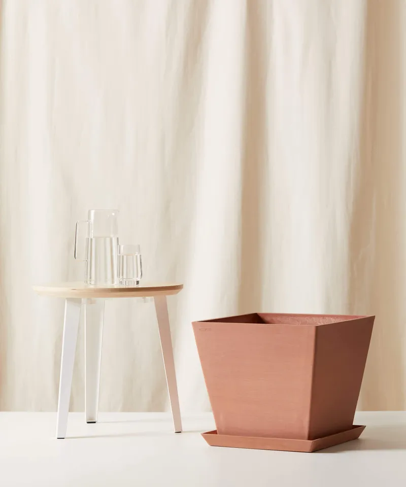 Ecopots Square Pot - XL (16" x 16") -  Clay