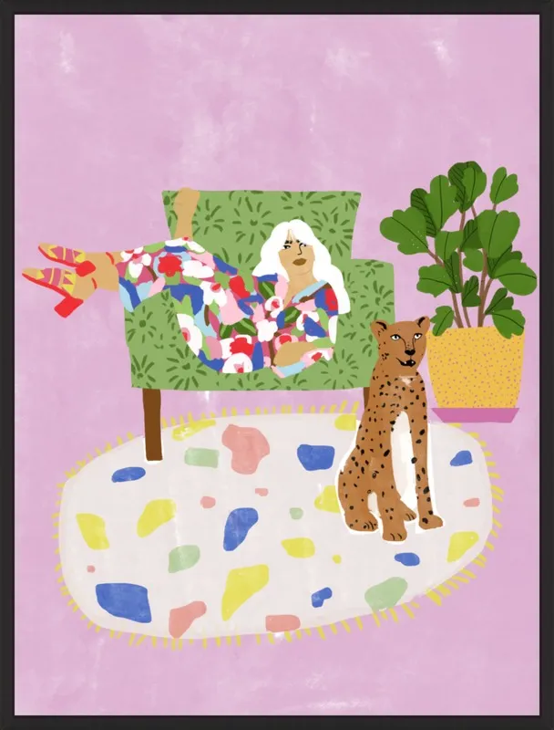 Lady and her tiger by Alja Horvat for Artfully Walls
