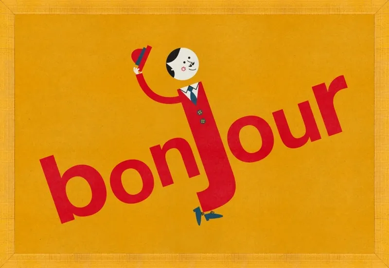 Bonjour by Blanca Gómez for Artfully Walls