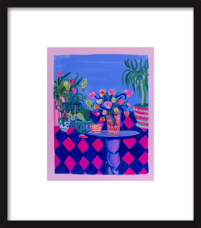 Pots and Plants painting by Davina Shefet for Artfully Walls