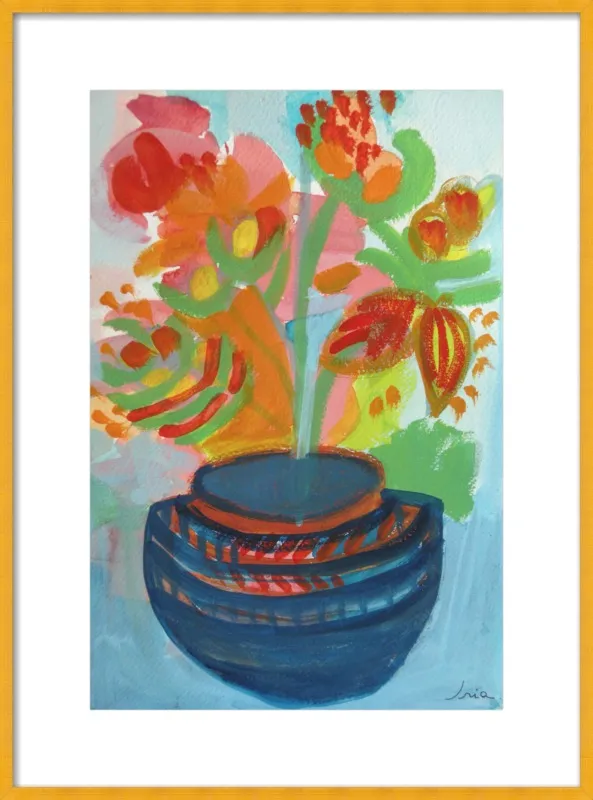 Red Flowers by Iria Fernandez Alvarez for Artfully Walls