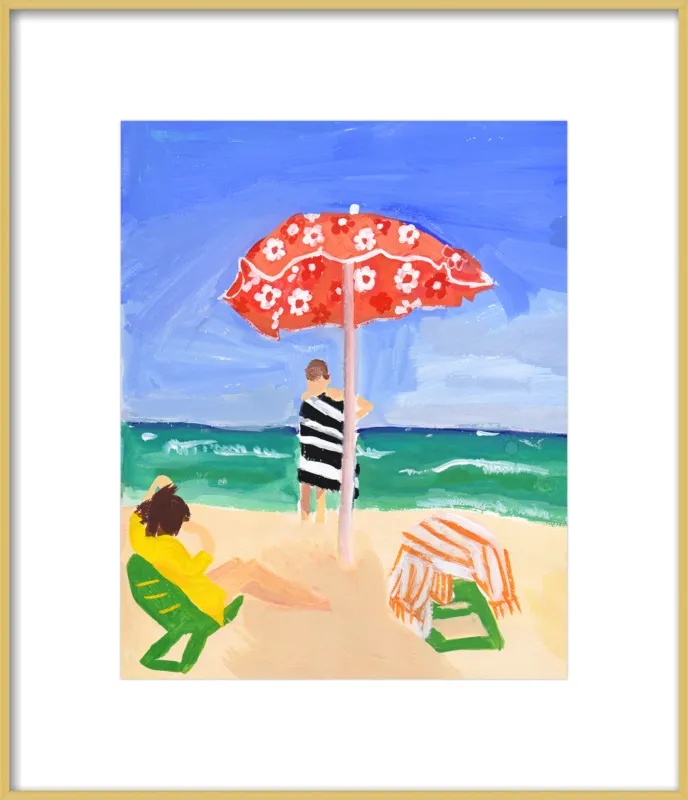 Italian Beach Umbrella by Jackie Mancuso for Artfully Walls
