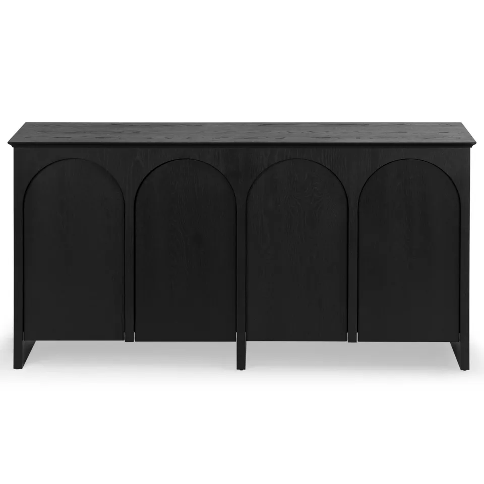 Tashalie 4 Door Wood Sideboard - Black