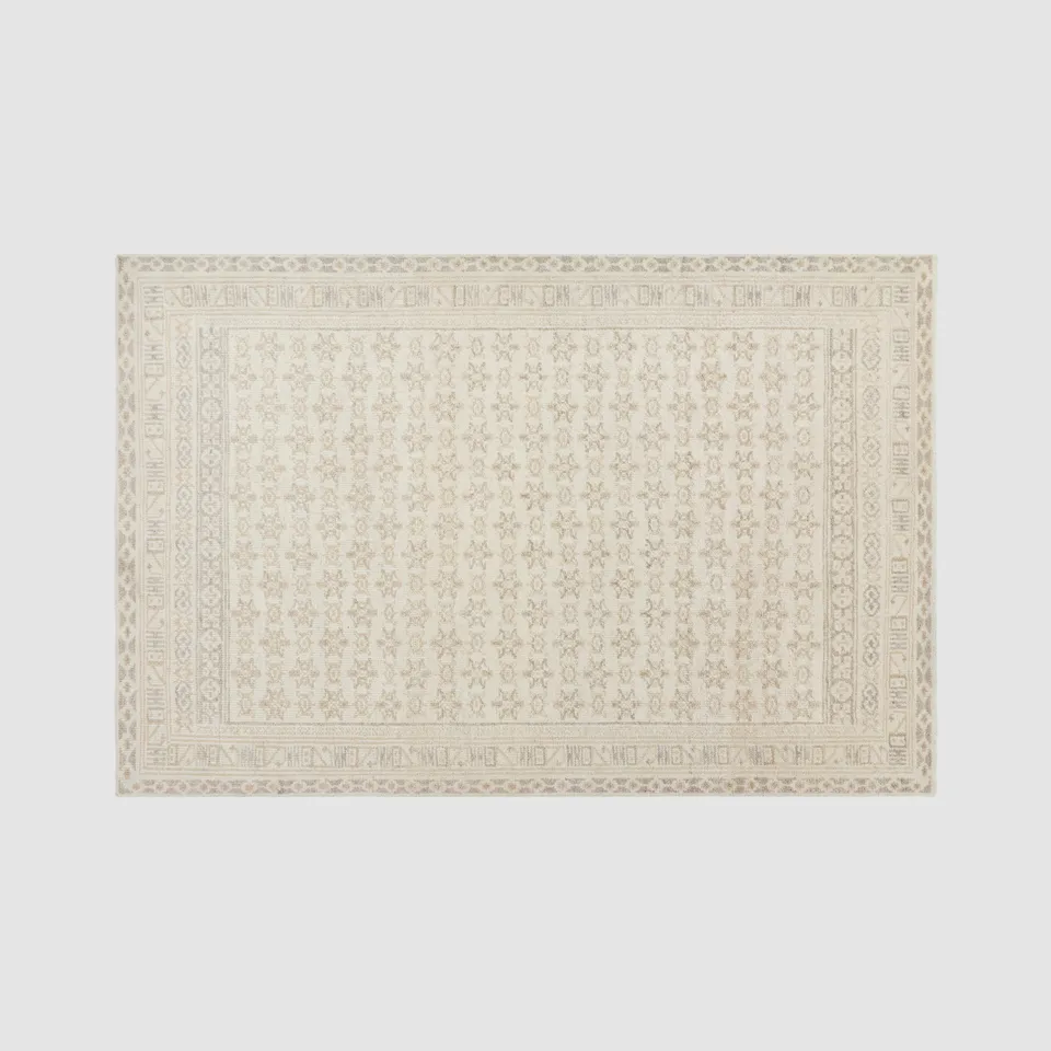 The Citizenry Lahar Hand-Knotted Area Rug | 6' x 9' | Ecru