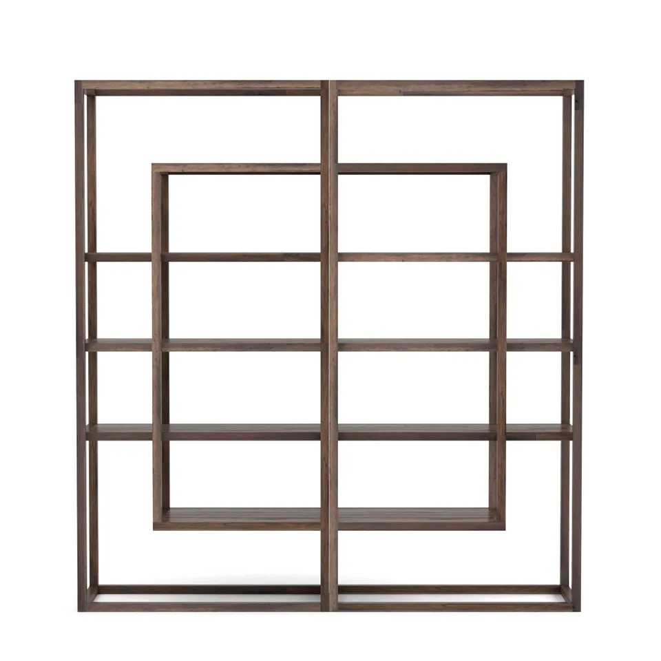 Waylon Double Bookshelf - Harvest Brown