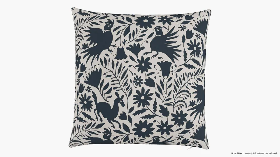 Throw Pillow Cover 22", Ink Frida, 22" x 22"