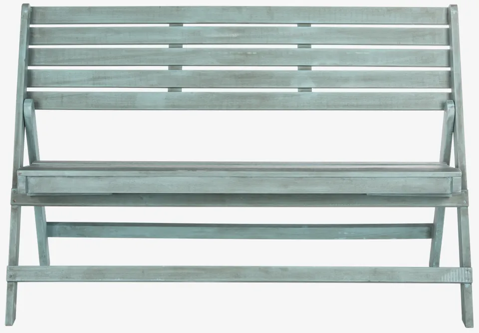 Luca Folding Bench - Beach House Blue