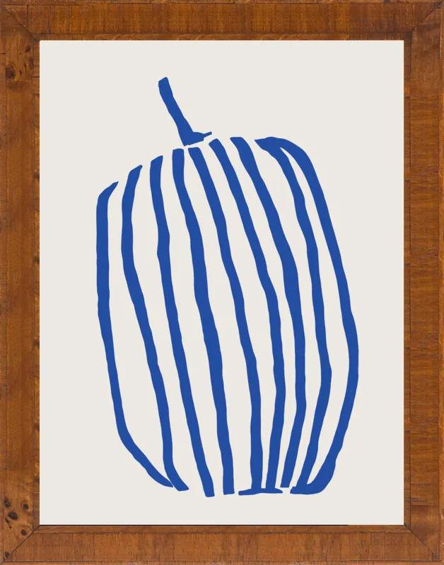 Striped pumpkin by Jessica Nielsen for Artfully Walls