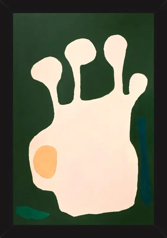 Nectarine Vase, abstraction 11 by Neicy Frey by Neicy Frey for Artfully Walls