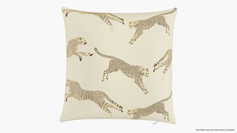 Throw Pillow Cover 16", Desert Cheetah, 16" x 16"