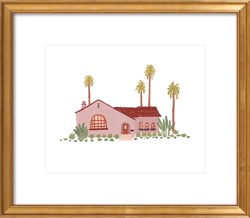 Pink Bungalow by Taylor Ann for Artfully Walls