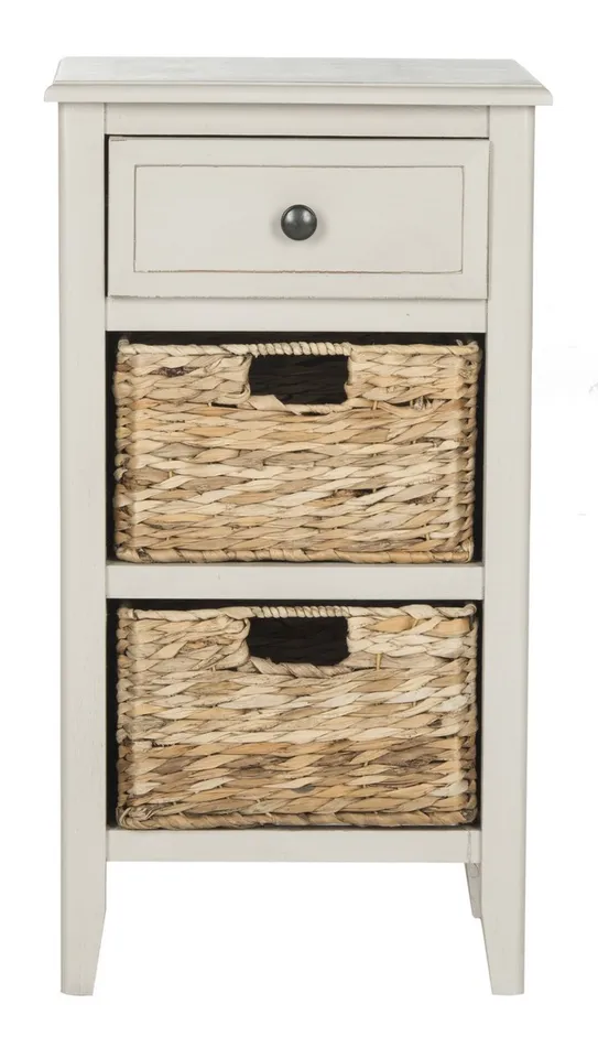 Everly Drawer Side Table - Vintage Gray