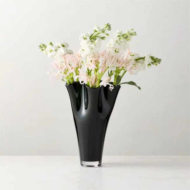 Semele Handblown Smoked Glass Vase Small 10"