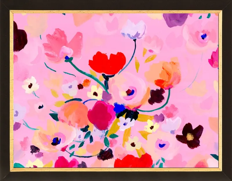 Pink Posey by KT Smail for Artfully Walls