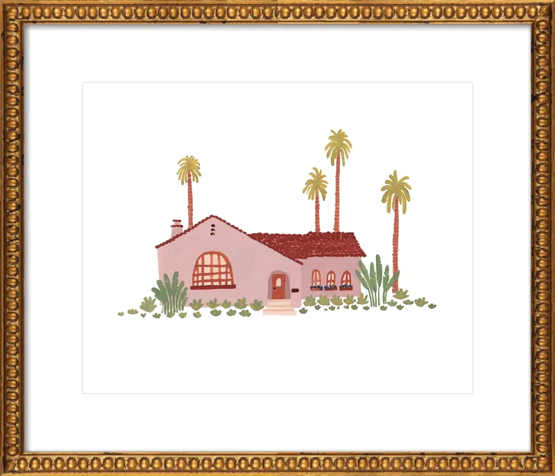 Pink Bungalow by Taylor Ann for Artfully Walls