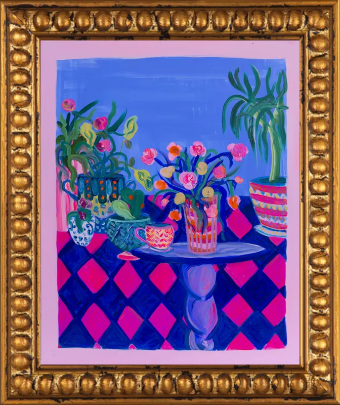 Pots and Plants painting by Davina Shefet for Artfully Walls