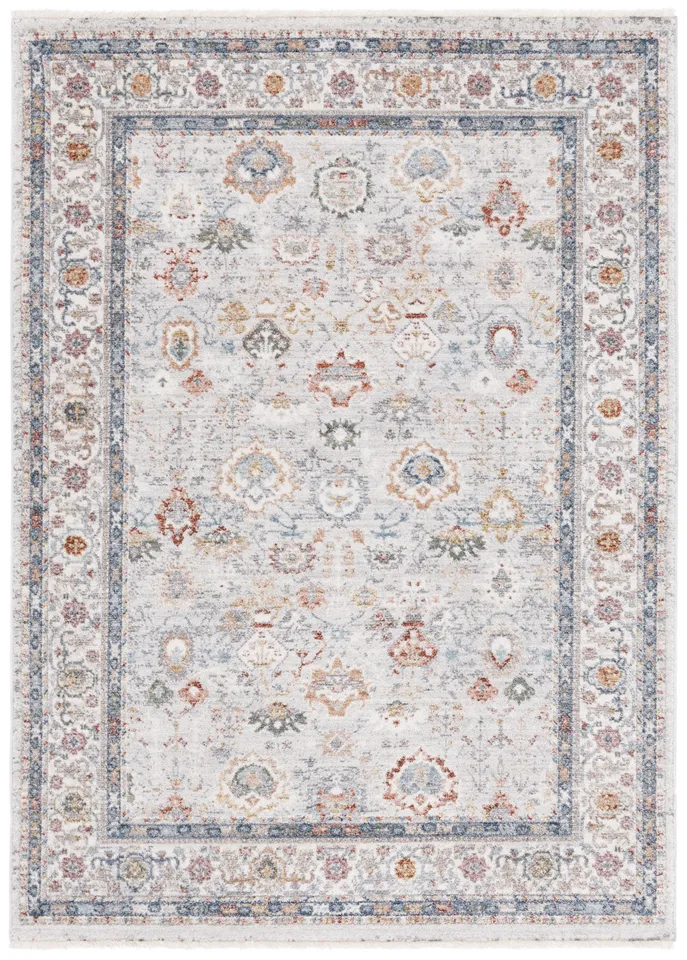 Lauren Ralph Lauren Collection Fairhaven Rug, Light Grey/Blue Rust, 4' x 6'