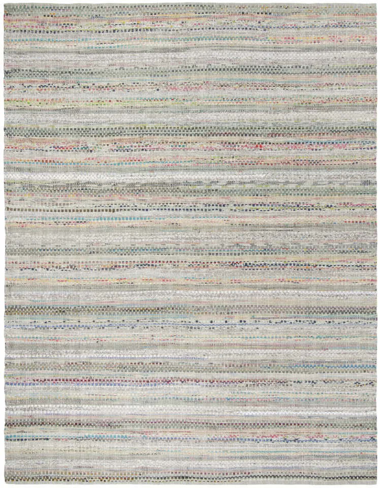 Arlo Home Hand Woven Area Rug, MTK975A, Grey/Multi,  5' X 8'