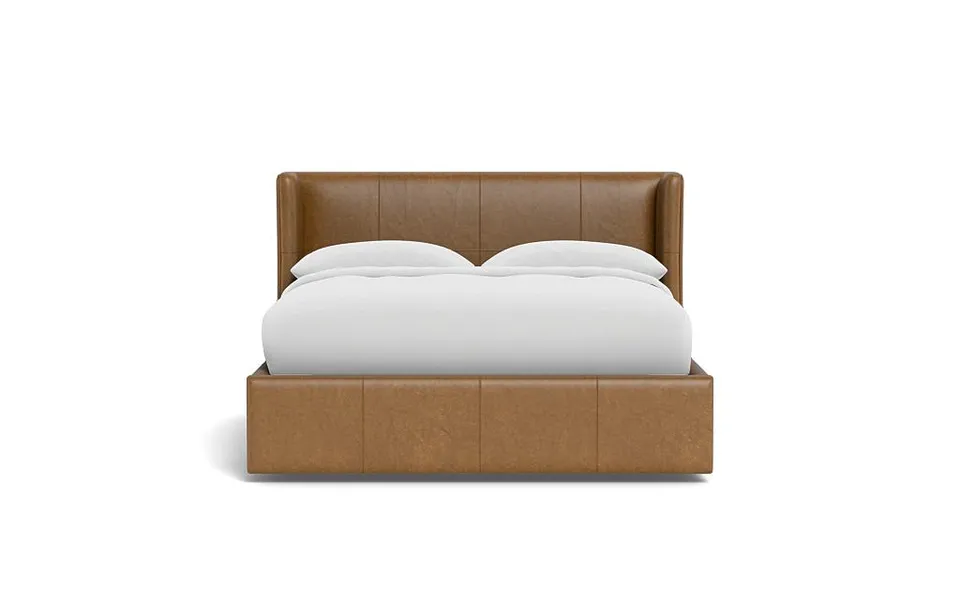 Graham Leather Upholstered Bed with Storage Option
