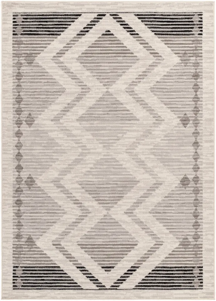 Pisa Beige Indoor 5' x 7' Machine Woven Rug