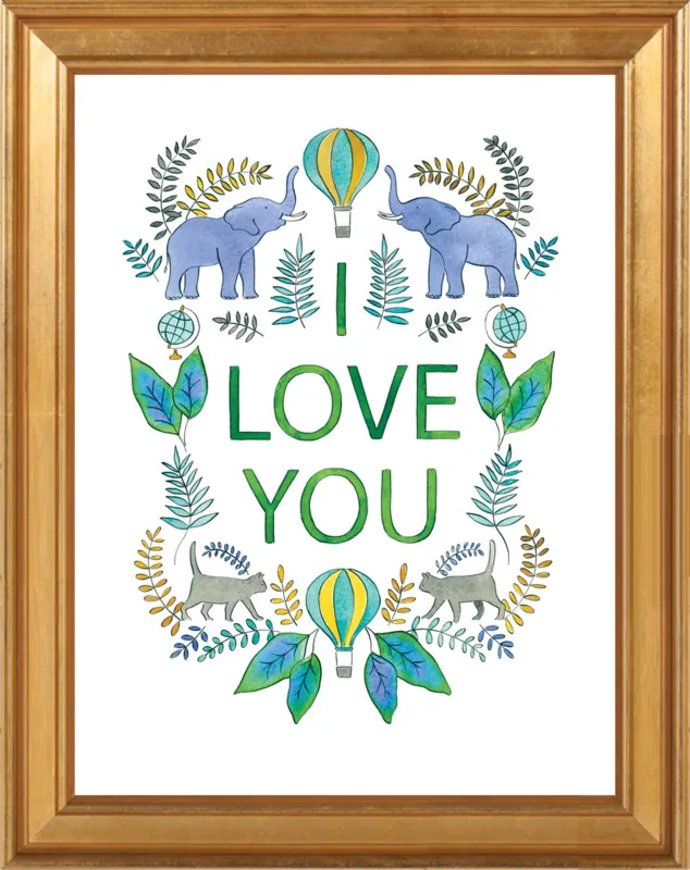 I Love You by Rachel Rogers for Artfully Walls