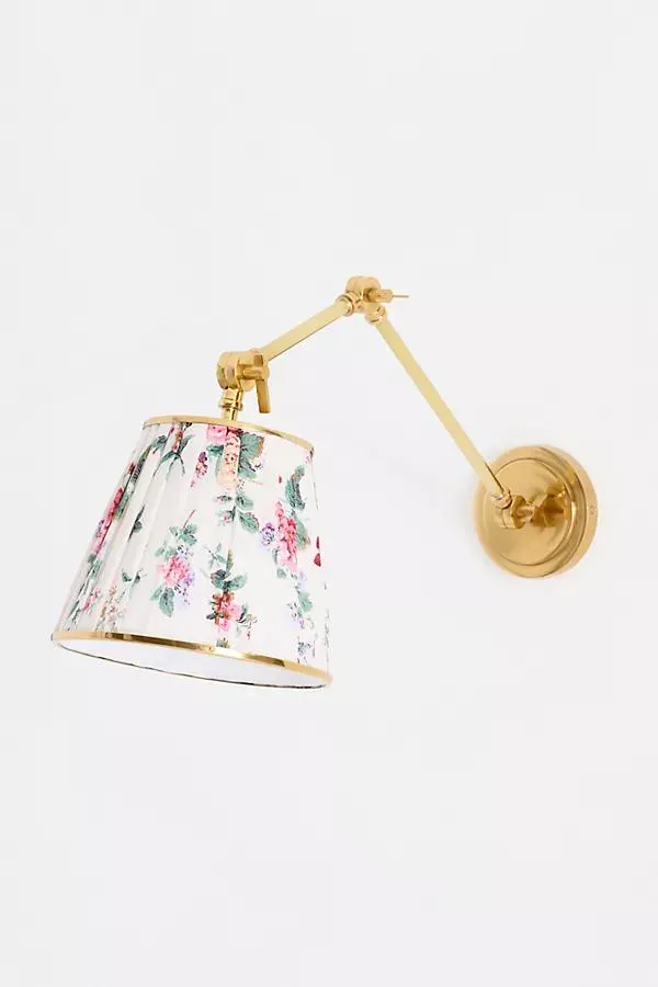 Lee Ruched Printed Articulating Task Sconce