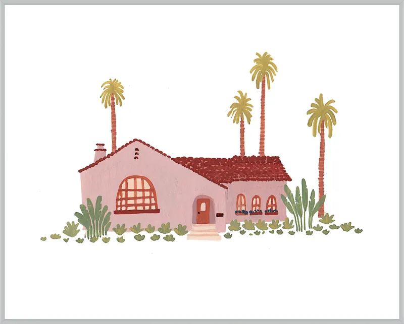 Pink Bungalow by Taylor Ann for Artfully Walls
