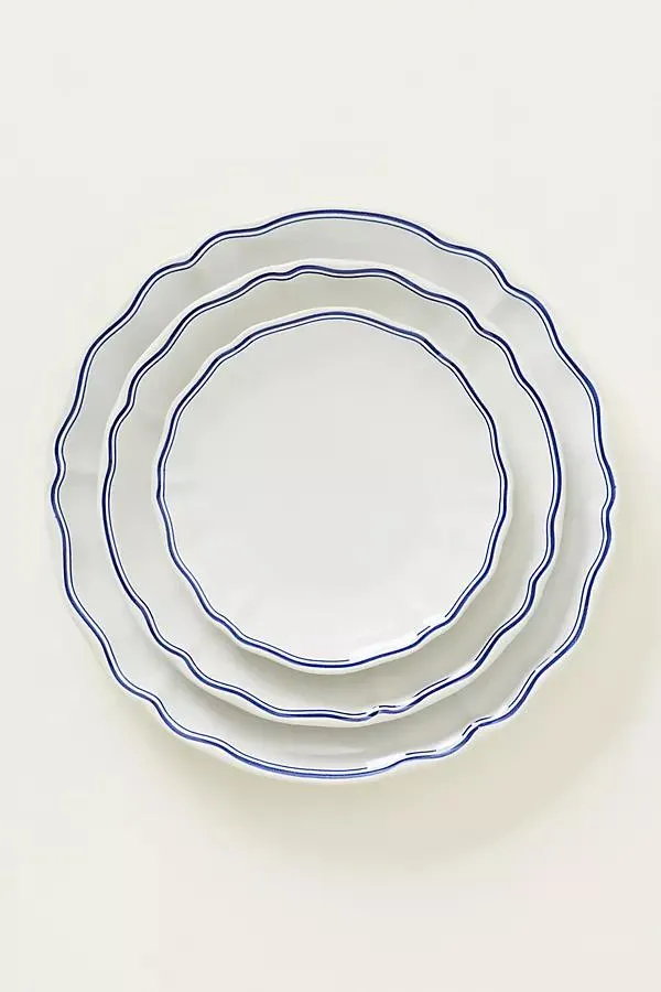 Vila Stoneware Appetizer Plate, Set of 4