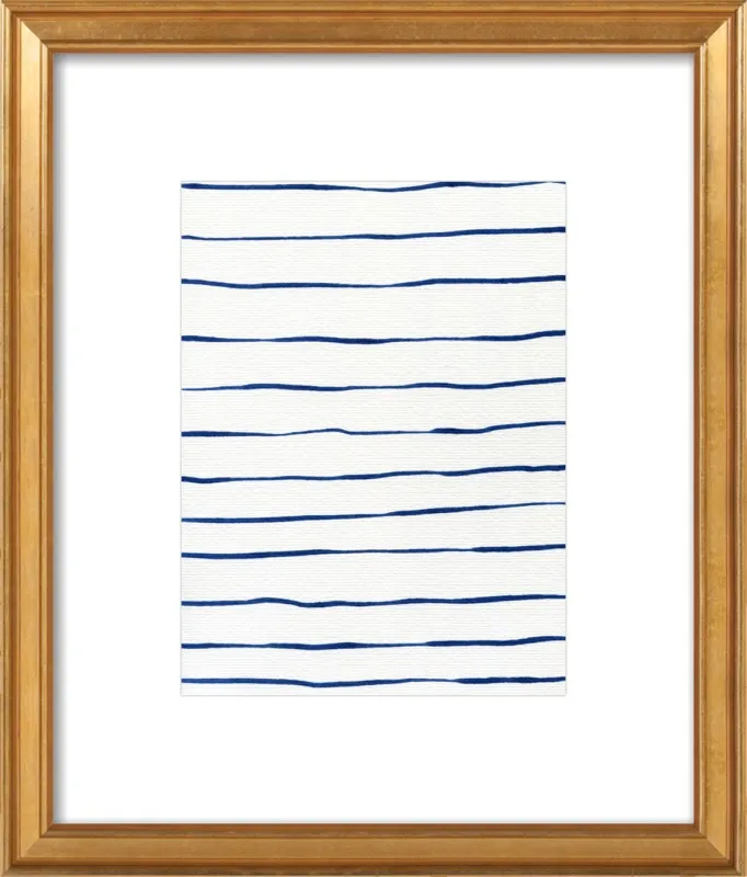 Blue Stripes by Georgiana Paraschiv for Artfully Walls