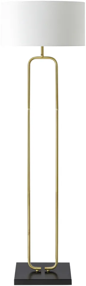 Molto  Plated 63"H x 19"W x 19"D Accent Floor Lamp