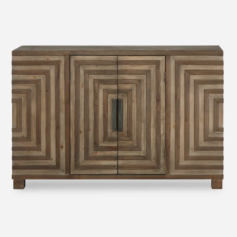Layton Geometric Console Cabinet