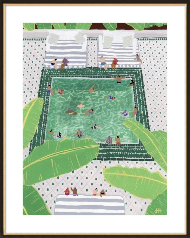 Green Riad by Joanne Ho for Artfully Walls