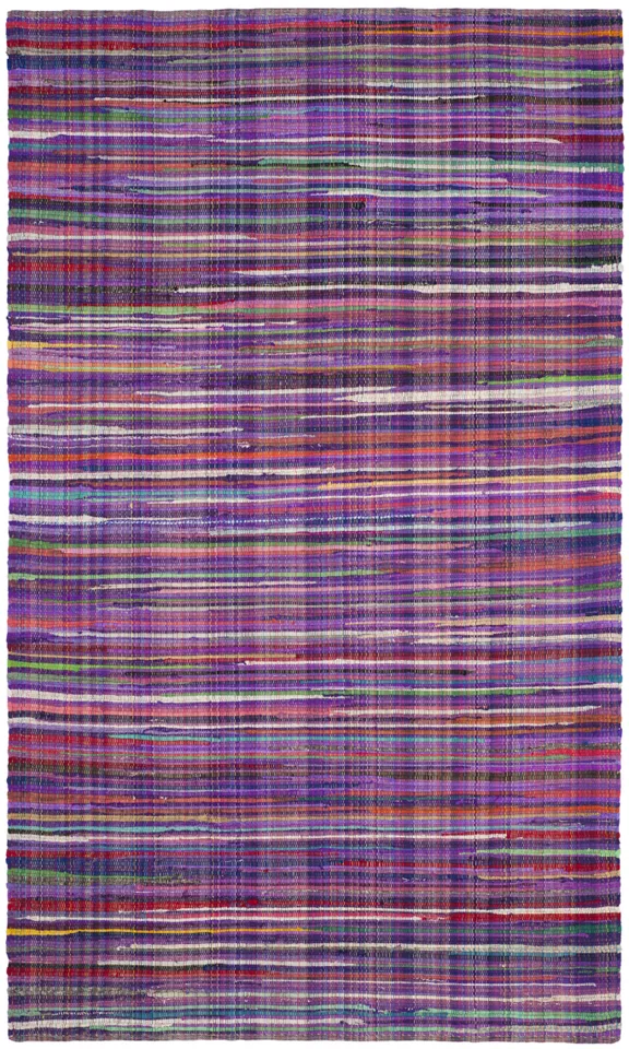 Arlo Home Hand Woven Area Rug, RAR240C, Purple/Multi,  5' X 8'