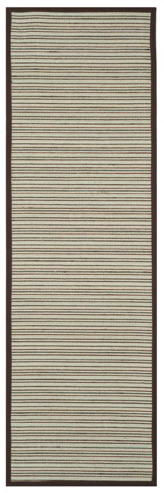 Arlo Home Woven Area Rug, NF132C, Teal/Brown,  2' 6" X 8'