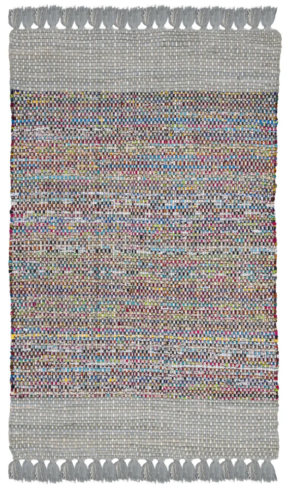 Arlo Home Hand Woven Area Rug, MTK972A, Grey/Multi,  3' X 5'