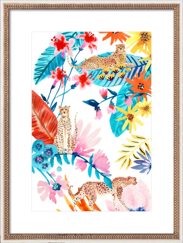 Cheetah Jungle by Jen Lindup for Artfully Walls