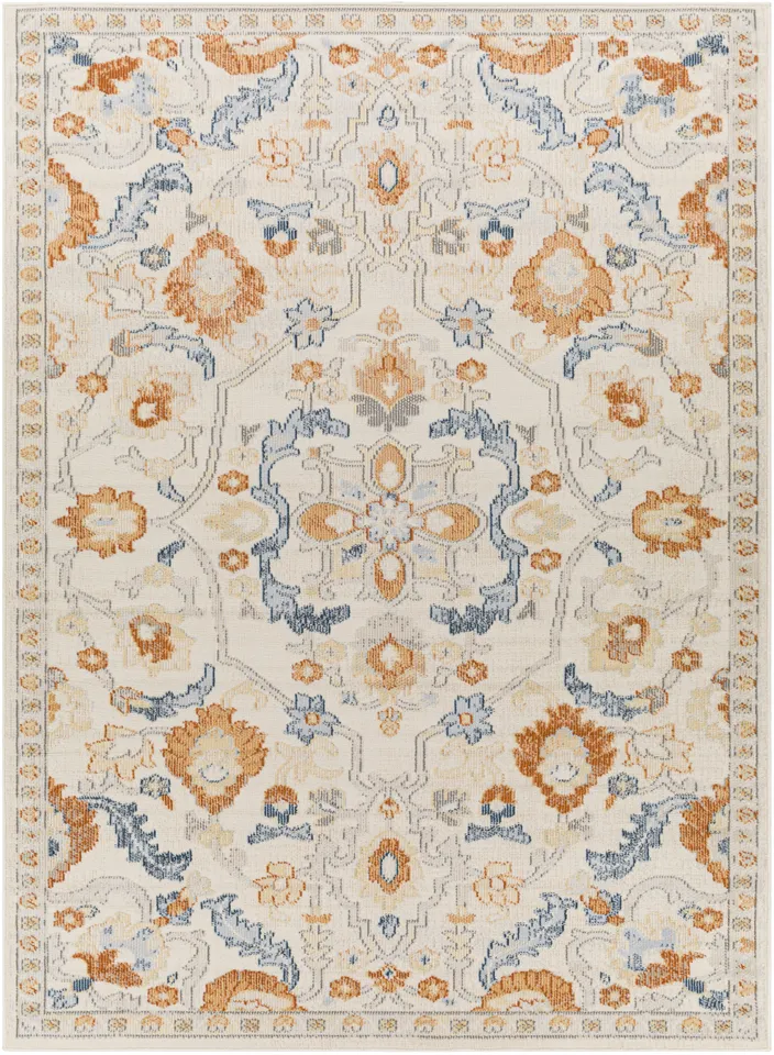 Pisa Beige Indoor 7'10" x 10' Machine Woven Rug