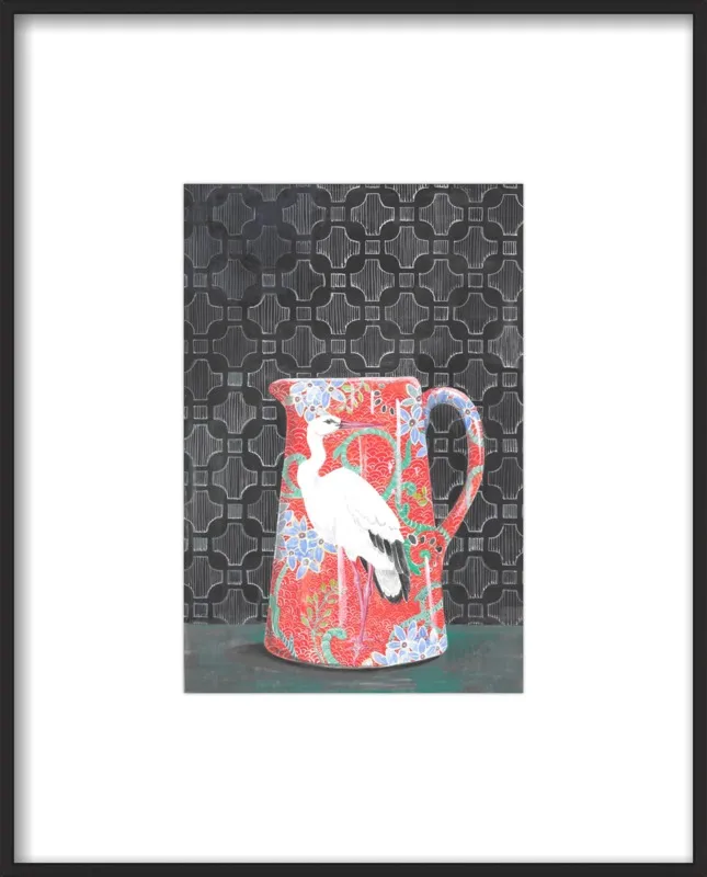 Red Vase by Miri Eshet for Artfully Walls