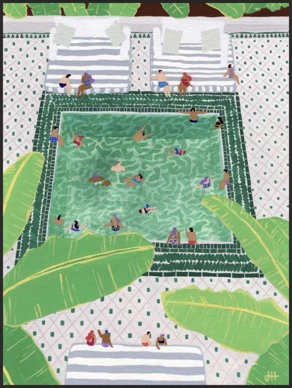 Green Riad by Joanne Ho for Artfully Walls