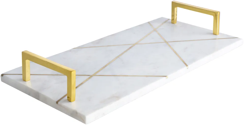 Luxe LXE-001 2"H x 9"W x 18"D Decorative Tray