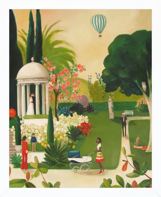 A Fainting in the Botanical Gardens by Janet Hill for Artfully Walls
